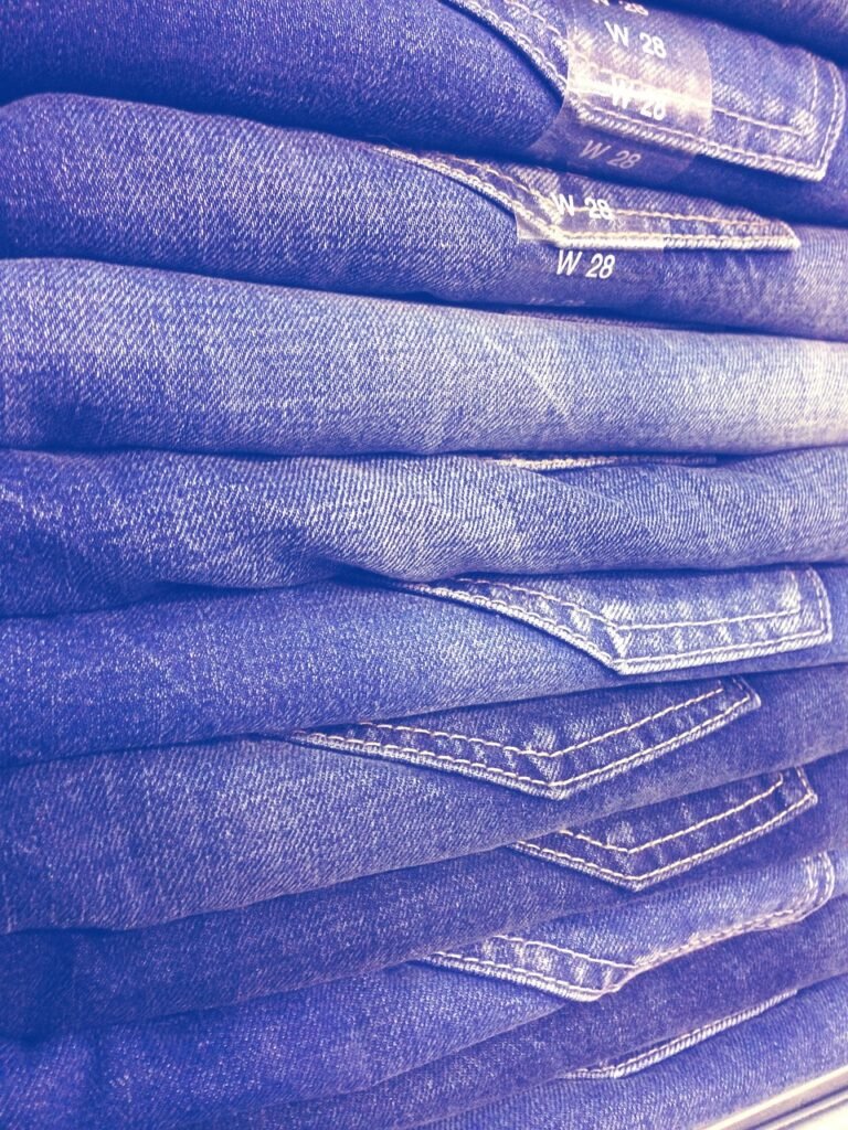 jeans, stack of jeans, pants